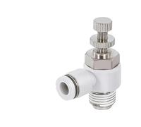 1 Pz SL Valvola a farfalla pneumatica 4-12mm M5 1/8 1/4 3/8 1/2 Collegamento rapido Raccordi pneumatici Valvola di controllo della velocità 'acceleratore(SL8-01)