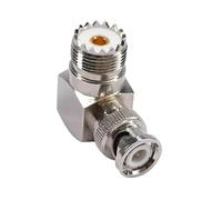 1 pz SO239 SO-239 UHF femmina a Q9 BNC maschio connettore SL16 a adattatore RF ad angolo retto di 90 gradi in ottone(More than 50Pcs)