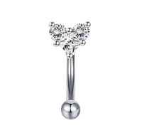 1 PZ Sopracciglio Piercing Rook Orecchino Daith Snug Anello Curvo Bilanciere Trago Orecchino della Vite Prigioniera in avanti Piercing Cartilagine Gioielli Fashion Processing