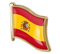 1 Pz Spagna Bandiera Pin Badge Metal Smalto Smalto Pin Pin Spilla Spagnolo Bandiera Spagnola novità Regalo Rebel Tie Tie Pin Accessorio Badge Accessorio