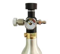 1 pz Sparking Soda Acqua Maker Cilindro Serbatoio Stazione di Riempimento Bottiglia CO2 Ricarica Adattatore Connettore W21.8-14 o G3/4 o CGA320(W21.8-14 with Gauge)