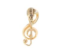 1 pz spilla microfono nota musicale smalto pin donne uomini mini risvolto pin decorazione per jeans giacca zaino distintivo intelligente