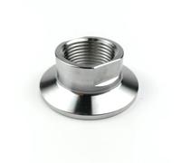 1 pz SS304/316L raccordi a tre clip in acciaio inossidabile 25,4 50,5 64 mm fatti in casa 1/2 1/4 3/4 Npt adattatore filettato femmina giunto igienico(TC50.5mm-NPT0.25in,SS316)