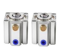 1 pz SSA20 25 32 40 50 63 Cilindro pneumatico compatto a semplice effetto 5/10/20/30/40/50/60/70/80/90/100mm Corsa(Stroke 45mm,SSA40 (Bore 40mm))