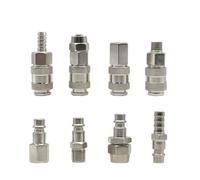 1 pz Standard UE Euro Tipo Raccordo Pneumatico Attacco Rapido Connettore Accoppiatore for Compressore D'aria SM PM SP PP SH PH SF PF(EU PF,3/8")