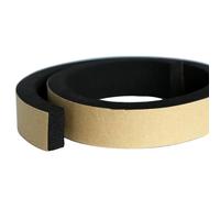 1 Pz Striscia Di Tenuta In Schiuma Di Gomma EPDM Autoadesiva Nera, Spessore 4 Mm × 10 Mm 12 15 20 25 30 35 Mm Guarnizione In Spugna Quadrata For Guarnizione Della Porta Dell'armadio(25 mm)