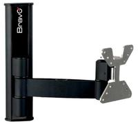 1 PZ SUPPORTO TV PIATTA LCD 2 BRAVO ACCIAIO VERNICIATO NERO 10"/30" KG 20