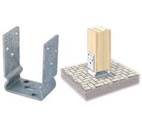 1 PZ SUPPORTO"U" CON PIEGA ZINCATA FUOCO ART. 791 60X101 Nextradeitalia