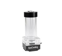 1 pz Syscooling P67D pompa di raffreddamento ad acqua con serbatoio da 130mm for PC supporto di raffreddamento ad acqua G1/4 filettatura in/out pompa silenziosa(Silver-130mm)