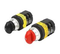 1 pz SZW25-30D/2 25A Rosso Nero Maniglia A Tre Posizioni A Due Poli 8 Terminali A Vite Contatto In Argento Rotary Commutatore Cam interruttore(SZW25-30D 2 Red)
