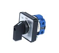 1 pz SZW26/LW26-20 1 Polo ON OFF ON 20A 660 V D101.1 64X64 48X48 mm montaggio a Pannello Commutatore Selettore Universale Rotary Cam Switch(D101.1 ON OFF ON 48)