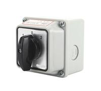 1 pz SZW26/LW26-20 20A 3 Posizione 2 Poli 8 Vite Selettore di Commutazione Rotary Cam Switch Con Scatola Sigillata Impermeabile E Antipolvere