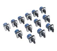 1 pz SZW26/LW26-20 20A 660 V 64X64/48X48 mm Montaggio A Pannello 2 Fase 8 Viti Terminali Manopola Selettore Cam Commutatore Rotativo(0-2.2 0 1 2 48x48mm)