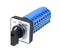 1 pz SZW26/LW26-20 3 posizioni 8 fasi 32 terminali ON-OFF-ON 20 A 660 V commutatore rotativo universale 64 x 64 48 x 48 mm(ON OFF ON 64X64mm)