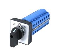1 pz SZW26/LW26-20 3 posizioni 8 fasi 32 terminali ON OFF ON 20A 660 V commutatore rotativo universale 64X64 48X48 mm pannello(D808.8 ON OFF ON 64)