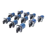 1 pz SZW26/LW26-20 4 Poli 16 Terminali a vite 20A 660 V 64X64/48X48 mm Pannello di Alimentazione Manopola di Selezione Cam Commutatore Rotativo(0-8.4 64X64mm)