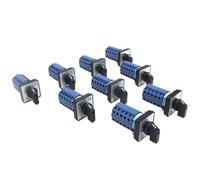1 pz SZW26/LW26-20 5 Poli 20 Terminali 20A 660 V 64X64/48X48 mm Manopola del Circuito di Controllo Selezione Cam Commutatore Rotativo(D505.5 ON OFF ON 48)
