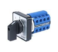 1 pz SZW26/LW26-20 Ui 660 V 20A 16 Terminali 1-0-2 4 Fasi 64X64 48X48Mm Montaggio A Pannello Universale Rotary Knob Cam Commutatore(D404.4 1 0 2 48X48mm)
