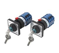 1 pz SZW26/LW26-20C YH5.3Y 20A 3 Poli 7 Posizioni 12 Viti Voltmetro Selettore Universale Rotary Cam Commutatore Con Chiave