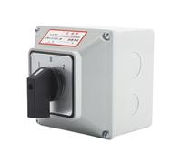 1 pz SZW26/LW26-32 32A 3 Posizione 2 Fase 8 Viti Automatico Universale Commutazione Rotary Knob Cam Switch Con Scatola Impermeabile