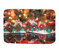 1 Pz Tappeto natalizio morbido bellissimo tappeto d'ingresso creativo pratico