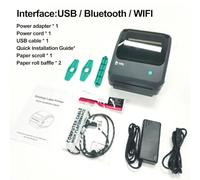 1 pz TD-401 Stampante termica per etichette da 4 pollici compatibile con le etichette di spedizione Connettività USB Wifi per la stampa di codici a barre Logistica Express Machine