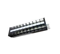 1 pz TD-6010 Morsettiera a doppia 60A 10 posizioni Cablaggio cavi Unità plug-in accessorio elettrico guida DIN
