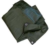 1 PZ TELONE OCCHIELLATO PE PESANTE VERDE WORKIT GR/MQ 180 MT 4X4 + POLIECO