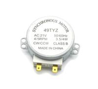 1 pz Tensione AC 21V 3.5/4W Motore sincrono for soffiatore d'aria 49TYZ Motore for vassoio forno a microonde Velocità 4/5 giri/min Nuovo di alta qualità