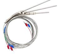 1 pz Termocoppia M8 0,5 m 2 Tipo KJ PT100 50 mm 100 Sonda a molla di compressione Sensore temperatura 0-400 ℃(0.5m Type K,50mm)