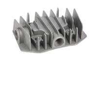 1 pz Testata del cilindro del compressore d'aria G1/2in Filettatura Coperchio di raffreddamento Testata del cilindro della pompa 'aria silenziosa senza olio