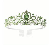 1 pz Tiara per capelli da sposa, corona di cristalli con pettine, diadema da ballo, diademi e corone, accessori per capelli da sposa