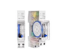 1 pz. Timer meccanico digitale da 15 minuti e 24 ore, relè interruttore orario SUL180a 16A, timer di programmazione 24 ore, analogico, guida DIN