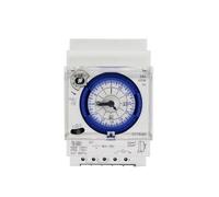 1 pz. Timer SUL181D con controllo orario settimanale meccanico analogico da 220 V, impostazione 15 minuti, guida DIN, spegnimento automatico 24 ore