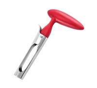 1 pz. Toglitorsolo di mele in acciaio inox, toglitorsolo di semi di frutta, tagliafrutta, seminatrice, affettatrice, utensili da cucina durevoli, utensili for verdure(Red)