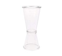 1 pz trasparente cocktail doppio jigger riutilizzabile plastica vino jigger bicchiere di vino bevanda spiritosaDisponibili e professionali.