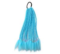 1 pz. Trecce sporche, parrucche con lacci colorati, accessori for capelli con coda di cavallo, fasce for capelli, elastici, copricapo da principessa(A8)