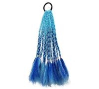 1 pz. Trecce sporche, parrucche con lacci colorati, accessori for capelli con coda di cavallo, fasce for capelli, elastici, copricapo da principessa(B2)