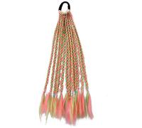 1 pz. Trecce sporche, parrucche con lacci colorati, accessori for capelli con coda di cavallo, fasce for capelli, elastici, copricapo da principessa(B8)