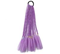1 pz. Trecce sporche, parrucche con lacci colorati, accessori for capelli con coda di cavallo, fasce for capelli, elastici, copricapo da principessa(A7)