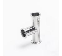 1 pz Tri Morsetto Tee A 3 Vie SUS 304 In Acciaio Inox Raccordo sanitario, for La Casa Giardino A Forma di T Spinato connettori(Pipe OD 19 X 50.5 mm)