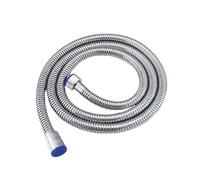 1 pz Tubo Doccia 1.5/2 M In Acciaio Inox Nero Tubo di Prolunga Tubo Forniture for il Bagno Idraulico Accessori for il Bagno Tubo Da Bagno casa(Silver,2M)