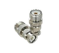 1 pz UHF SO239 PL259 a BNC maschio e femmina connettore adattatore coassiale RF(SO239 to BNC M)