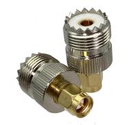 1 pz UHF SO239 PL259 a SMA maschio femmina RF connettore adattatore coassiale connettore dritto in ottone for antenna radio(UHF Jack to SMA Plug)