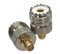1 pz UHF SO239 PL259 a SMA maschio femmina RF connettore adattatore coassiale connettore dritto in ottone for antenna radio(UHF Jack to SMA Jack)