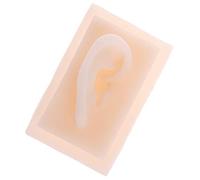 (1 pz) umano morbido silicone orecchio destro modello agopuntura educativa studio pratica
