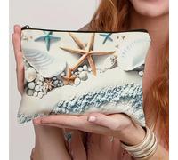 1 pz, una beauty case a tema con un design marine e . Questa borsa pieghevole per il trasporto degli articoli da toeletta è un regalo premuroso per le mamme e le si prendono di