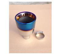 1 Pz Universale In Acciaio Inox Auto Posteriore Rotondo Tubo Di Scarico Coda Marmitta Punta Per Auto Punta Tubi Terminale Di Coda(51MM IN-101MM OUT)