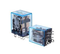 1 pz universale LY2NJ HH62P relè elettromagnetico elettronico LED luce 10A bobina a 8 pin DPDT AC/DC 6V 12V 24V 36V 48V 110V 220V(AC,110V)