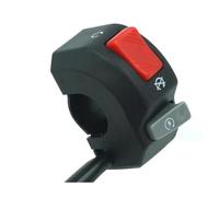 1 pz universale moto manubrio interruttore lampeggiante fendinebbia faro clacson Start Kill Switch pulsante ON OFF nero 12V